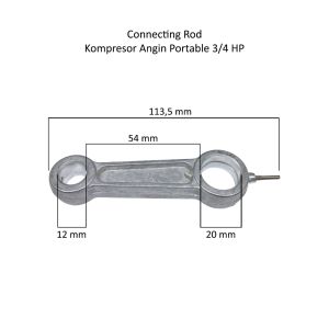 Stang Piston Seher Kompresor Angin Portable 3/4 HP Connecting Rod
