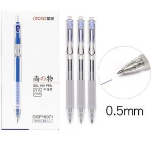 Hộp 12 cây bút gel nước Grasp GGP19071 / 19071 ngòi 0.5mm nhanh khô êm trơn ruột TX3000