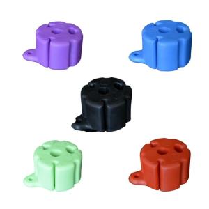 5Pcs Elastics Fishing Rod Tie Downs Clip AntiCollision Fish Rod Protectors Flexible Fasteners Bindings Fishing Tool