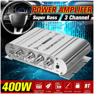 GO CLAITE ST-838 Amplifier Mini Full Bass Hifi Stereo Subwoofer 12 V