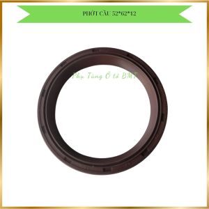 Phớt  chắn dầu trụ ben (oilseal). Thông số 52x62x12 cao su có lò xo