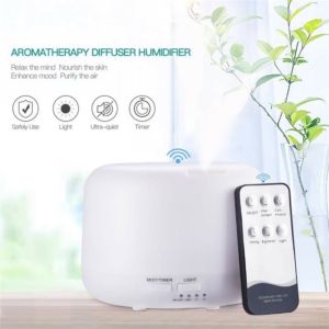 HOB 500ML 7 Color LED Air Humidifier WITH/WITHOUT Remote and Aroma Therapy Essential Oil Diffuser