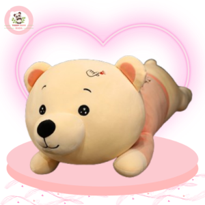 Gối Ôm Gấu Nằm Bắn Tim - Gấu Bông Gối Ôm Hình Gấu Nằm Bắn Tim Cực Yêu Hàng Chuẩn Chất Lượng Cao HADA