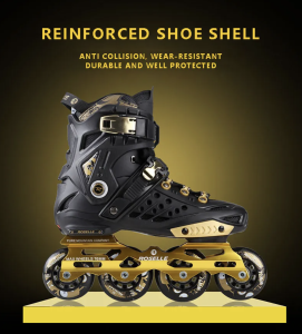 Inline skate โรลเลอร์เบลด ผู้ใหญ่ รองเท้าสเก็ต Black/Gold