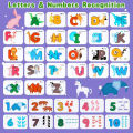 Montessori Alphabet Numbers Flash Cards for Toddlers 3-6 Years, ABC Learning Toys Wooden Letters and Numbers Animal Card Board Preschool Montessori Educational Toys for Kids Boys Girls. 