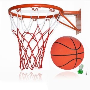 Combo Vành khung bóng rổ và quả bóng rổ đầy đủ các kích cỡ TẶNG BỘ ỐC VÍT