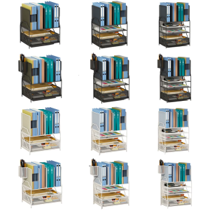 Desk Organiser with Drawers Pen Holders Large Capacity Office Organiser Desk Accessories for Office Home and School