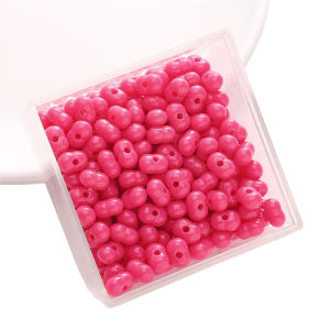 50Pcs 8x5mm Acrylic Solid Colorful Peanut Beads Charms for Jewelry Making DIY Bracelet Necklace Earrings Accessories