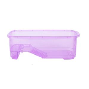 Turtle Aquarium Tank with Platform Habitat for Terrapins Turtle Breeding Multi-Function Areas- Bottom Drainage-Plug