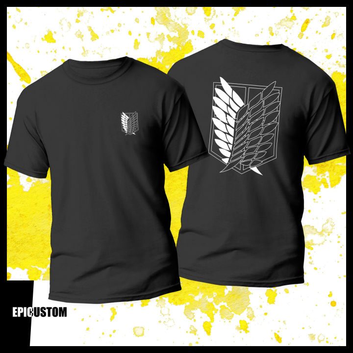 Attack on titan 2025 logo t shirt