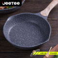 JEETEE Marble Stone Non Stick Frying Pan with Lid Die-cast Cooking Pan, kuali leper tak melekat Suitable for Gas and Induction Stove 20/24/28CM. 