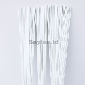 Ruji Jeruji Fiber non kulit (PUTIH) ukuran 1mm15mm18mm25mm3mm Panjang 60 cm sangkar burung