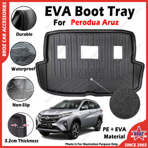 For Perodua Aruz EVA Copolymer Car Boot Tray Luggage Cargo Trunk Tray Dulang But Kereta 汽车后箱垫
