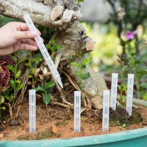 HUGHES 10PCS Plastic Plant Aeration Tubes Improve Soil Air Circulation Prevent Root Rot Root Ventilation Pipes Easy To Cut Breathable Plant Drainage Pipes For Bonsai Potted Plants