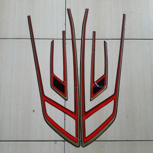 GL 100 STRIPING BODI LIS LES STICKER MOTOR GL 100 TAHUN 1980 MOTOR HITAM