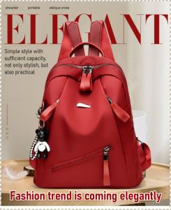 School Bag Bear Charms Backpack Waterproof Breathability Soft and Wear-resistant Ergonomics Lightweight