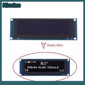 [Nicoles] โมดูลแสดงผล OLED ขนาด3.12นิ้ว SSD1322 256x64สำหรับส่วนเชื่อมต่อ STM32 SPI I2C กับหัวเสียบสำหรับ Arduino