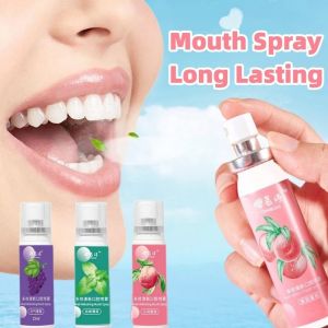 HUOLE YONGYUA 20ml Mouth Small Portable Breath Freshener Lasting Fragrance Fresh Peach Mint Grapes Flavor Breath