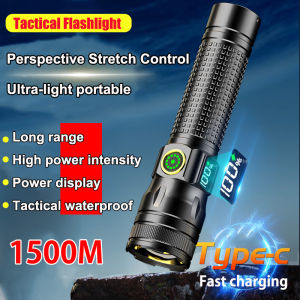 ⏰Flash Sale💸【Night Bright as Day】夜行如白昼双控手电筒Long-Lasting Dual-Control Flashlight for Long Distances and Short Distances White Laser Flashlight Lamps Zoom Rail Ultralong battery life Portable Lighting Flashlight