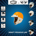 Nón bảo hiểm 1/2 đầu - Kraft Pegasus - Vintage - Style Nhật Bản - Cá Tính và Năng Động. 