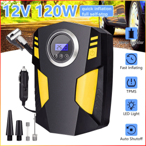NEW COD OTOHEROES Inflator Pompa Angin Ban Mobil Motor Elektrik Otomatis LCD Display Portable YD-787