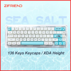 ZIFRIEND Sea ​​Salt 136 Keys XDA Profile PBT Keycaps Set Mechanical Keyboard Keycaps