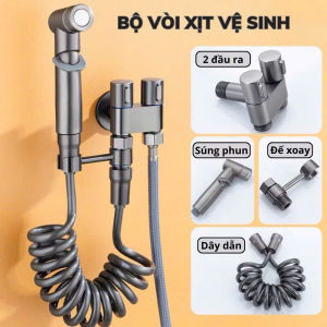 vòi xịt vệ sinh tăng áp vòi xịt tăng áp vòi xịt wc xịt bồn cầu 2 đầu ra