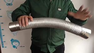 Fireproof gas water heater chimney stainless steel 60-150mm aluminum strong universal exhaust intake extension tube
