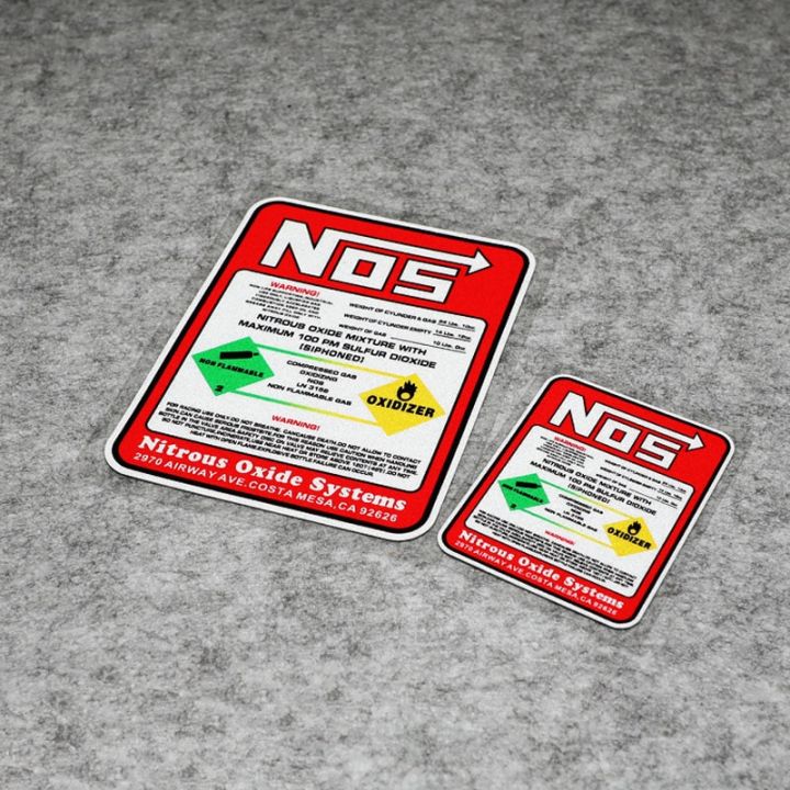 [Hot K] Car Stickers NOS Nitrous Oxide Systems Stickers Tuning Racing