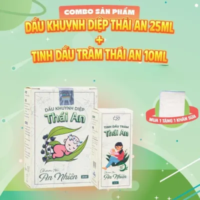 Dầu Khuynh Diệp Thái An (C/25ml) và Tinh Dầu Tràm Thái An (C/10ml)