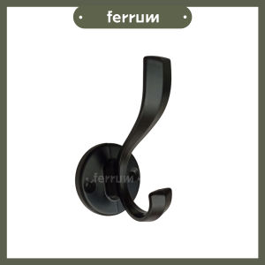 [ FERRUM ] Gantungan Baju / Kapstok Double Hook Hitam AR-038 + AR-728