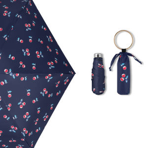 ร่มกันแดดพกพาสำหรับผู้หญิงและฝนร่มพกพาขนาดเล็กการป้องกันรังสี UV พับได้