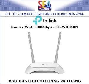 TP-LINK Router Wi-Fi Chuẩn N Tốc Độ 300 Mbps - TL-WR840N