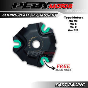 Sliding Plate Jangeby Mio M3 Mio Z Mio S Fine Black Tutup Rumah Roller