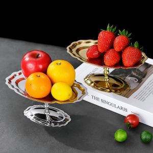 DFYER56 Elegant Ice Cream Cup Modern Stainless Steel Dessert Bowl Cake Stand Stylish Snacks Storage Cup Fruit Salad