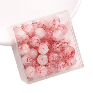 20pcs 10x8mm Glass Beads Colorful 1.5mm Hole Loose Beads For Jewelry Making DIY Earring Bracelet Necklace Craft Accessories