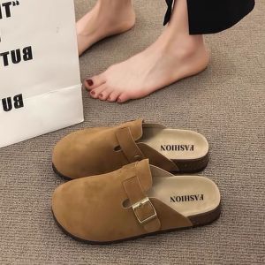 Free Shipping Baotou WomenS New Style Half Slippers New Style Outdoor Wear Same Style Half Slippers Spring And Autumn