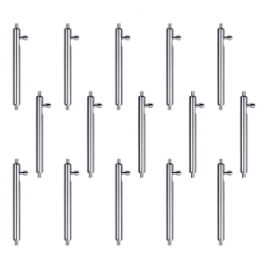 15Pcs Watch Band Pins Professional Stainless Steel Tool Assortment Watch Strap Links Pins Replacement for Watchmaker