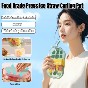 Home Ice Boxes with Lids Food Grade Silicone Ice Compartment Release Press Ice Storage Ice Boxes
