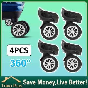 Roda Koper Double Wheel Kanan Kiri Mute Roda Koper 1 Set isi 4 Buah Putar 360 Derajat Untuk Part Trolley Koper Roda Aksesoris
