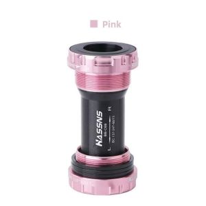 HUIHEYU Threaded Bike Bottom Bracket BB52/24mm Durable BB52 Bottom Bracket Threaded Bottom Bracket Aluminum Alloy Bicycle Bottom Bracket MTB