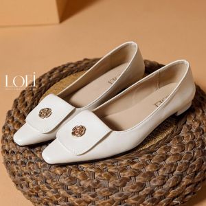 LOEI Dalmie Flatshoes Wanita Elegan Murah Sepatu Kuliahan 3401