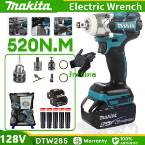 198v Cordless Brushless Electric Wrench 2 Li-Ion Batteries Original Rechargeable Portable Electric Impact Wrench Impact Wrench Tools Socket Set