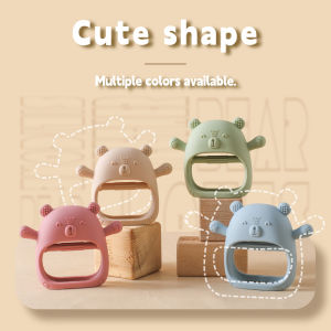 Mamimami Home A Baby Glove Gum Silicone Bear Gum 100% Food Grade Silicone Free of Bisphenol A Silicone Bear Gloves Gum Multi-color Options Suitable for Baby Teeth Grinding