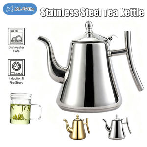 MLADEN Stainless Steel Tea Kettle Tea Pot with Filtered Tea Pot Leaf Coffee Pot Tea Maker Water Kettle