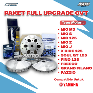 Full Spek CVT Upgrade Fazzio 125 Astro Racing Bertenaga Paket Kirian