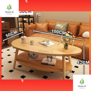 Modern Simple Coffee Table – Sofa Side & Tea Table with Storage Rack for Living Room Bedroom & Small Spaces