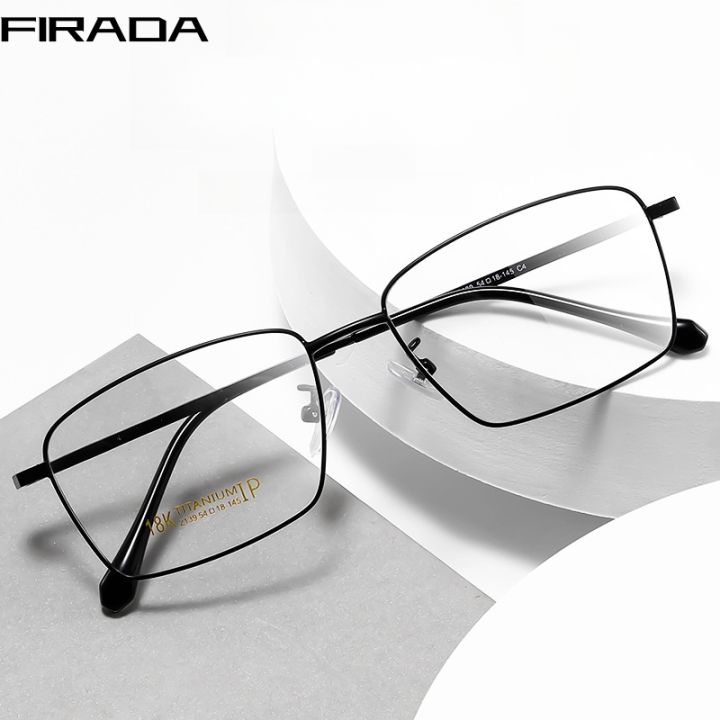 FIRADA Fashion Comfortable Eyeglasses Vintage Business Square