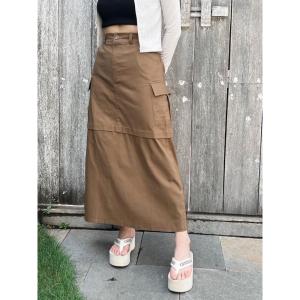 Lady Cargo Skirt A-Line Rok cargo Wanita Bahan Cotton Twill