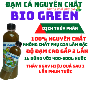 Phân bón đạm cá hữu cơ BIOGREEN 10L cung cấp dinh dưỡng cho cây sen đá cây cảnh lá hoa lan dâu tây rau sạch sân vườn hiệu quả cao